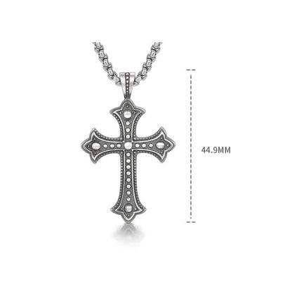 Sterling Silver Cross High Street Pendants Necklace