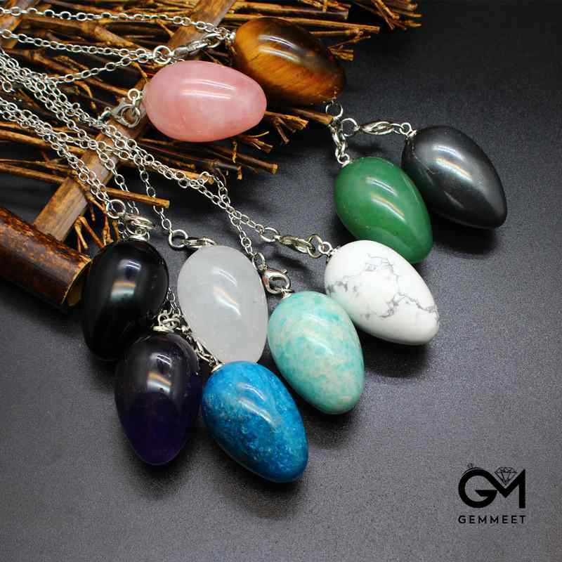 Crystal Egg Stone Spirit Pendulum