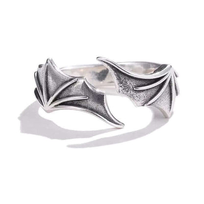 Retro Angel And Demon Wing Couples Rings