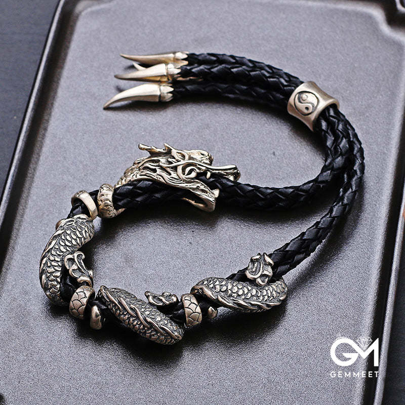 Men's Retro Punk Dragon Bracelet