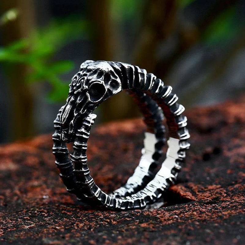 Men's Punk Sheep Skull Ring