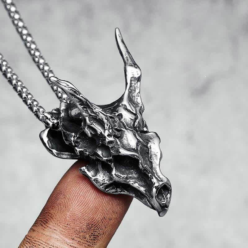 Dragon Spirit - Draconic Skeleton Necklace