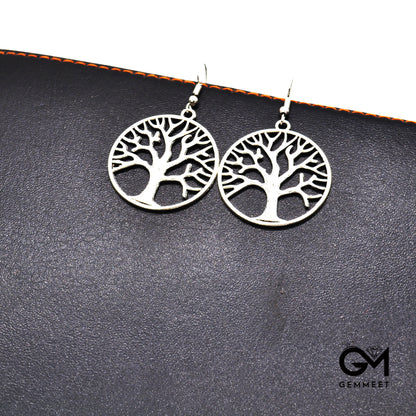 Wishing Tree Life Tree Hollow Earrings