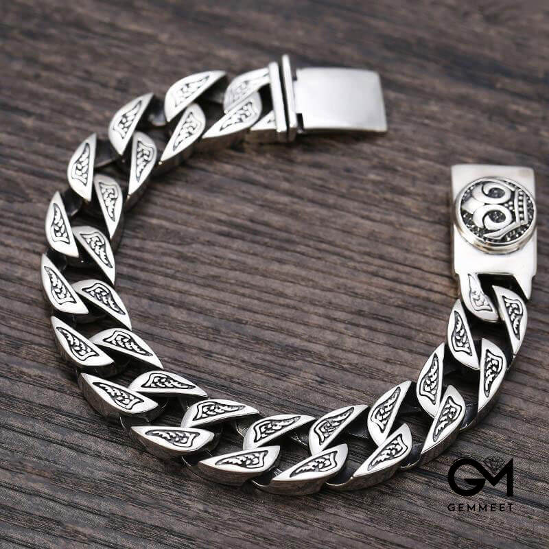 Men's Retro Prong Totem Bracelet