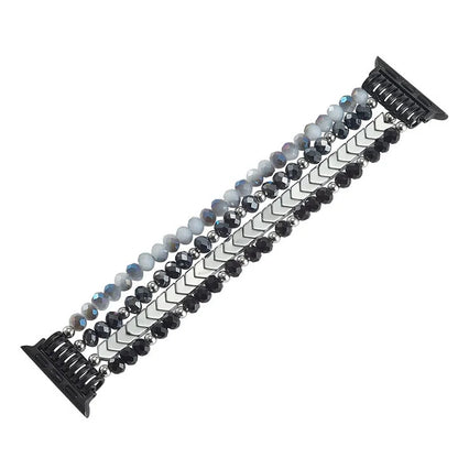 Alloy Arrow Crystal Beaded Watch Strap Bracelet