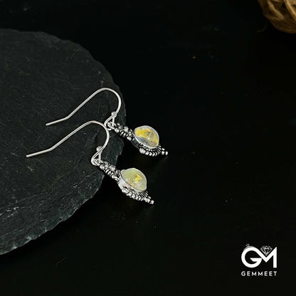 Retro Moonstone Healing Earrings