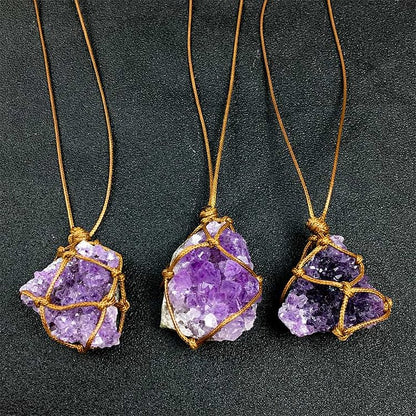 Amethyst Rough Stone Necklace