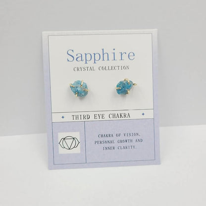 12th Birthday Rough Stone Earrings