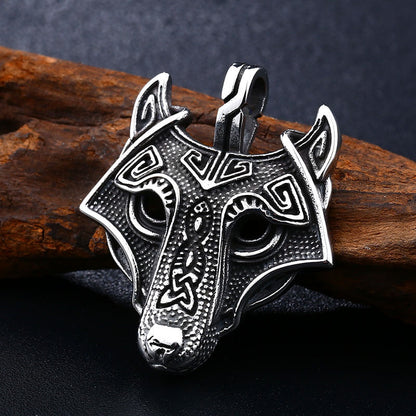 Titanium Steel Animal Fox Necklace Pendant