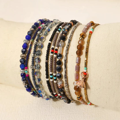 Round Beaded Vacation Bohemian Bracelets