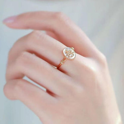 Rose Gold Plated Vintage Pearl Ring