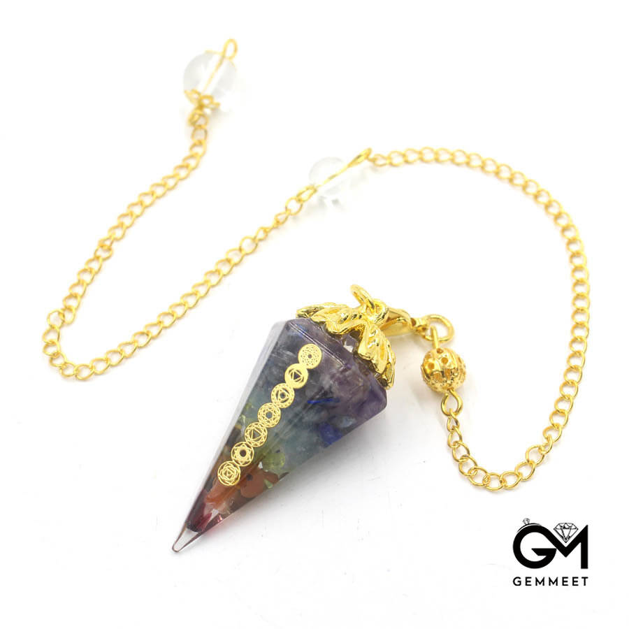 Conical Resin Crystal Spirit Heal Pendant