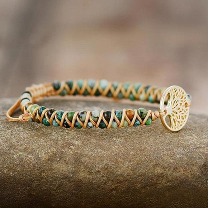 Turquoise Tree Of Life Bracelet