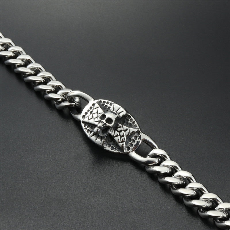 Cross Skull Punk Male Personality Bracelet