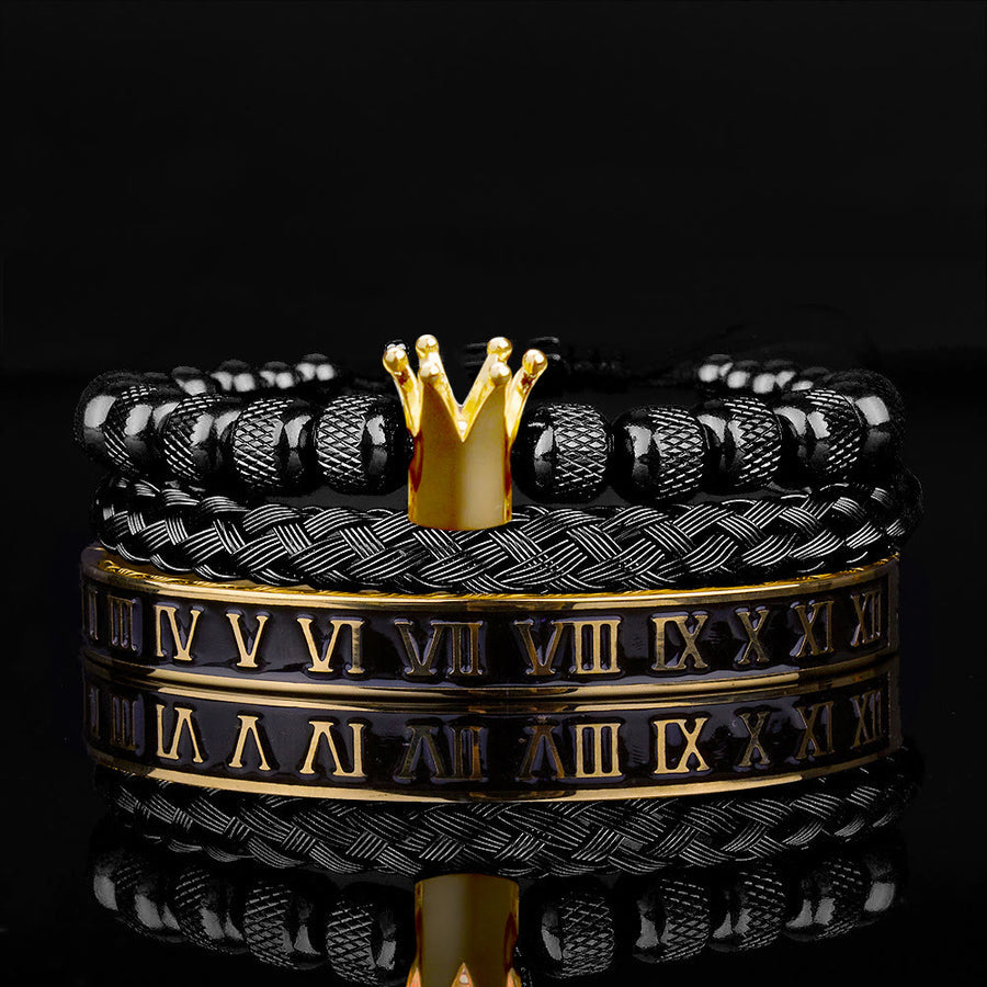 Roman Royal Crown Men Bracelet