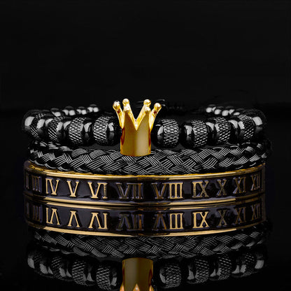 Roman Royal Crown Men Bracelet