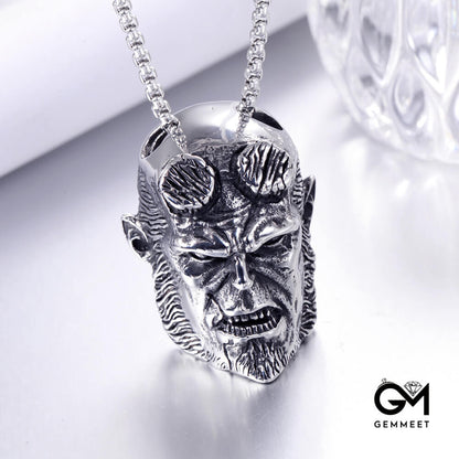 Vintage Skull Alloy Pendant Necklace