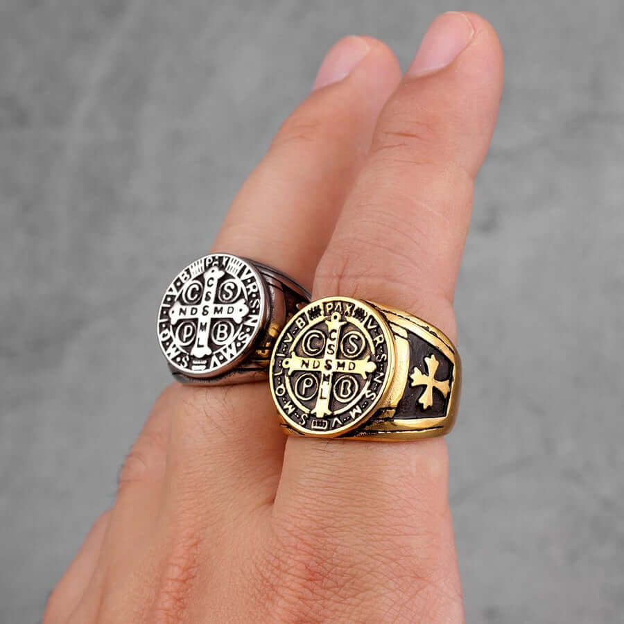 Men's CSPB Cross Stainless Steel Ring