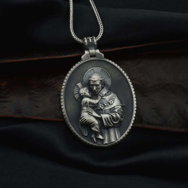 Men's Catholic Saint Anthony Necklace