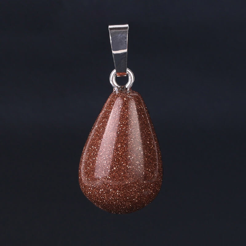 Teardrop Drop Agate Lapis Pear-shaped Pendant