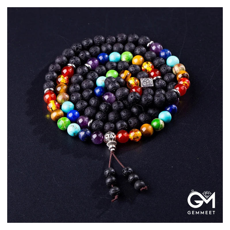 Chakra Energy Stone Reiki Bead Bracelet