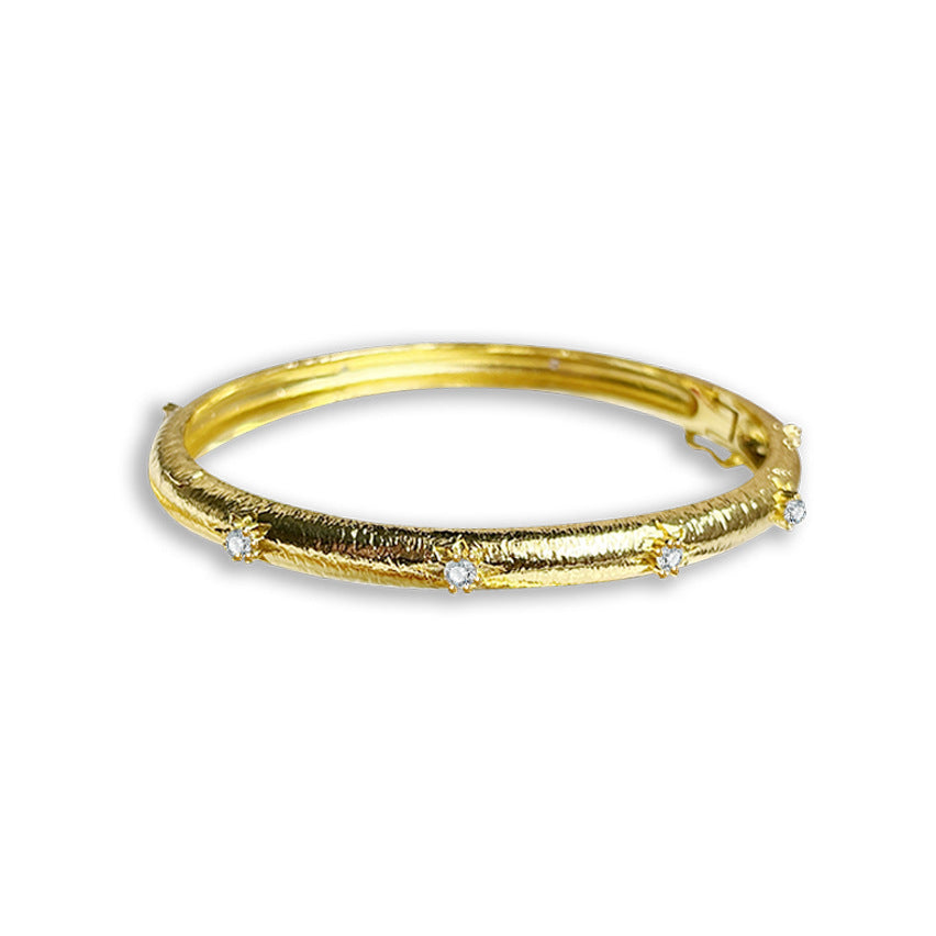 Gold-plated Zircon Vintage Bracelet