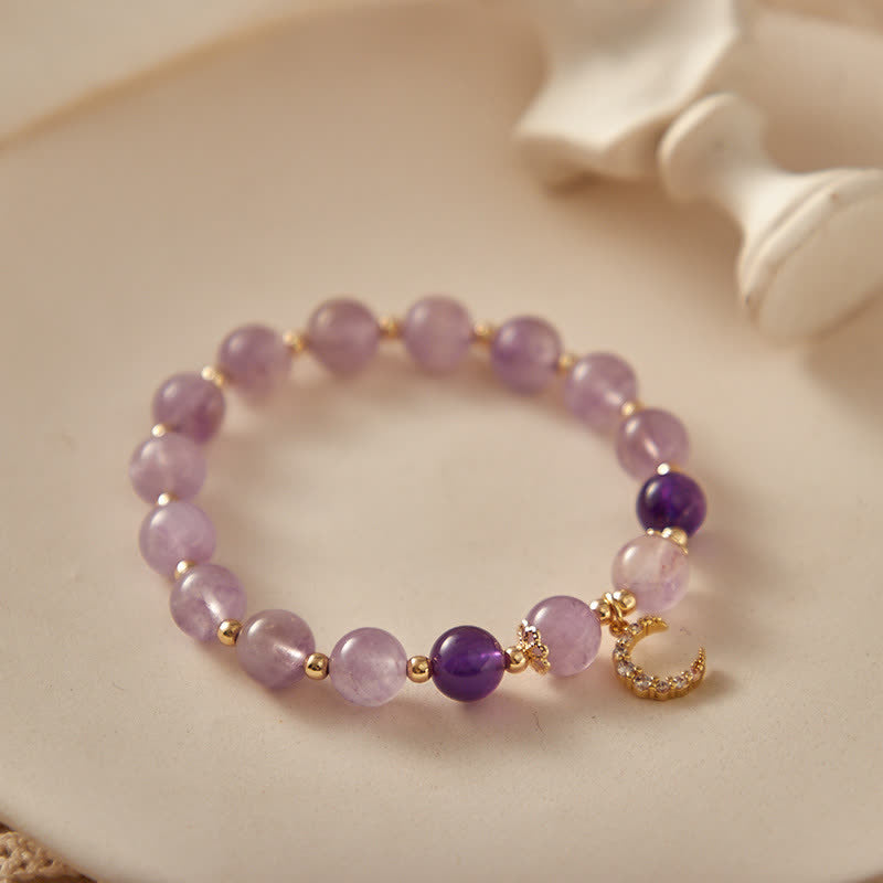 Amethyst Moon Protection Bracelet