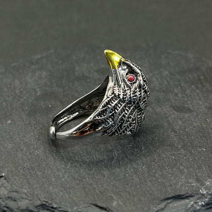 Retro Majestic Eagle Ring