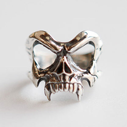 Retro Men'S Hip Hop Skull Mask Ring