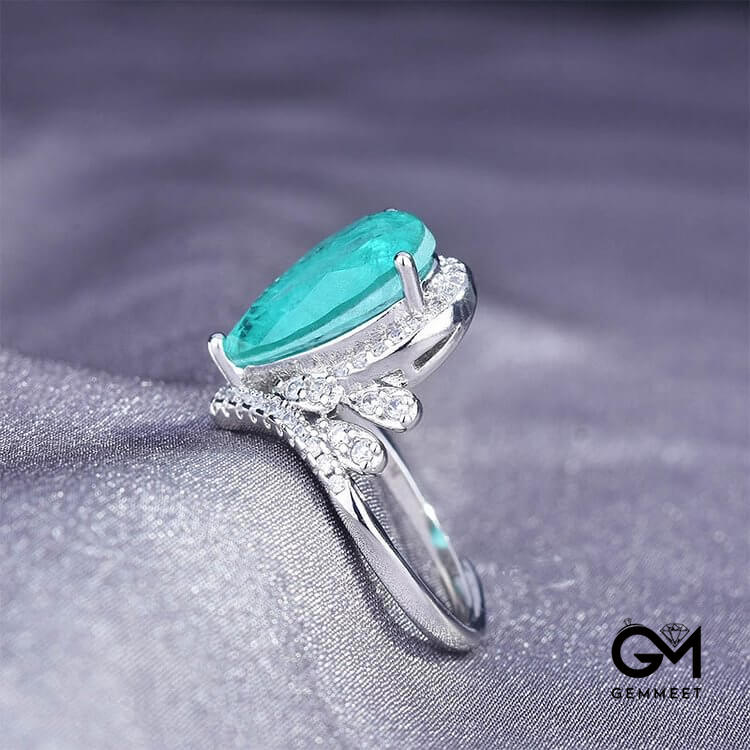 "Pure Love" - Paraiba Tourmaline Elegant Ring