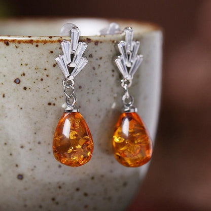 Amber Balance Earrings