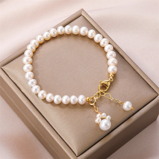 Pearl Cat Paw Healing Chain Bracelet