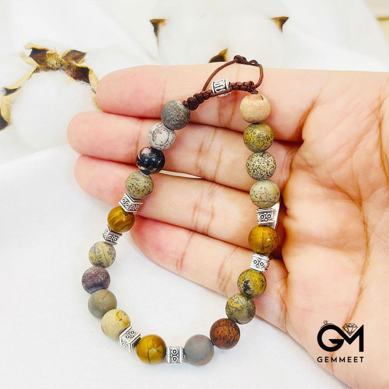 Simple Relieve Fatigue Jasper Bracelet