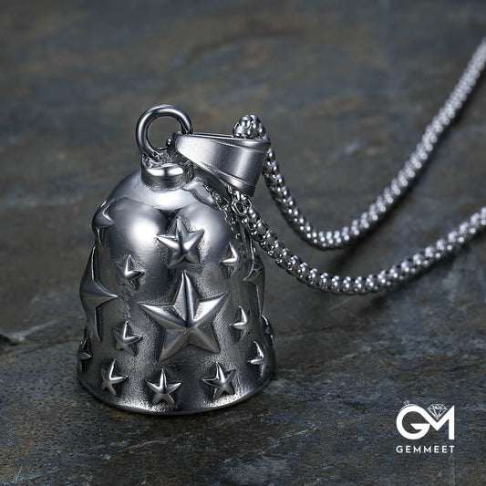 Pentagram Bell Pendant Necklace