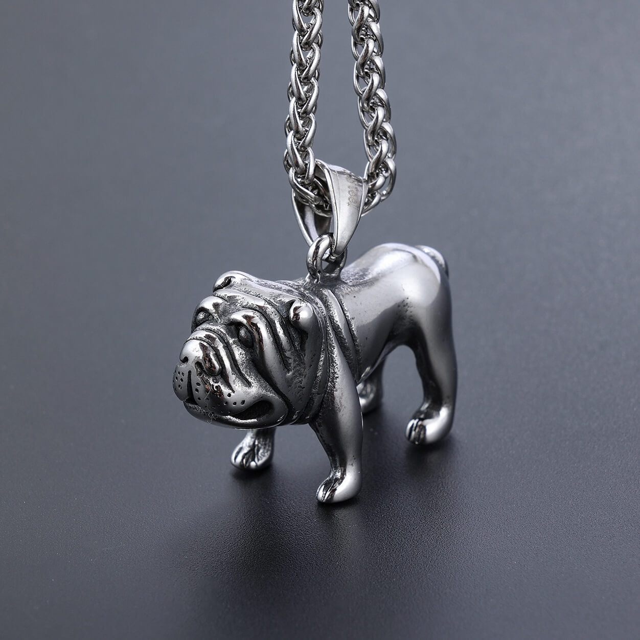 Dog Titanium Steel Pendant for Men