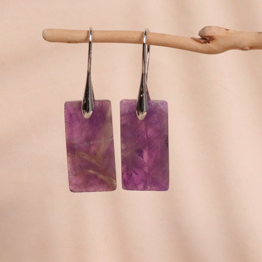 Rectangular Pendant Earrings