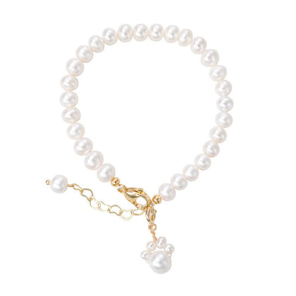 Pearl Cat Paw Healing Chain Bracelet