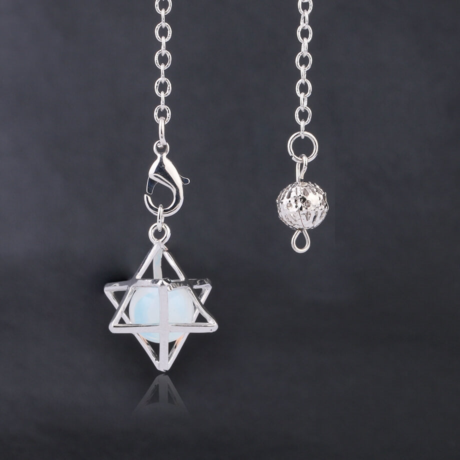 Hollow Metal Hexagon Star Spirit Pendant