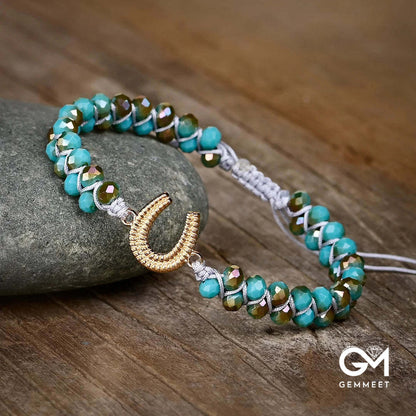 Lucky Horseshoe Turquoise Healing Bracelet