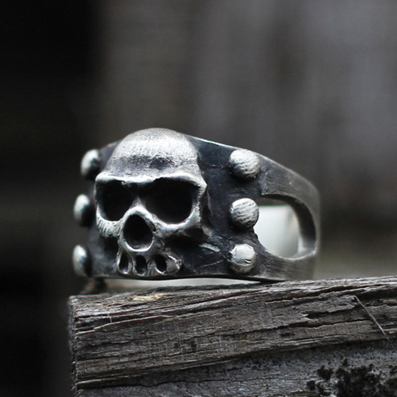 Retro Tough Guy Skull Punk Rock Hip Hop Ring