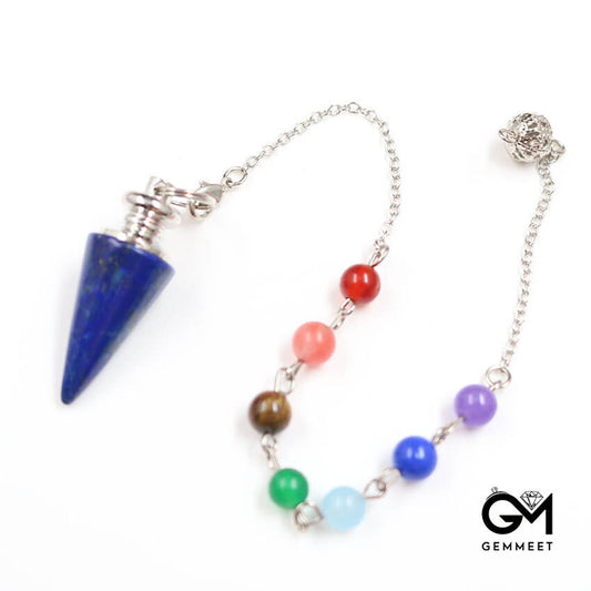 Healing Crystal Bullet Cone Pendant