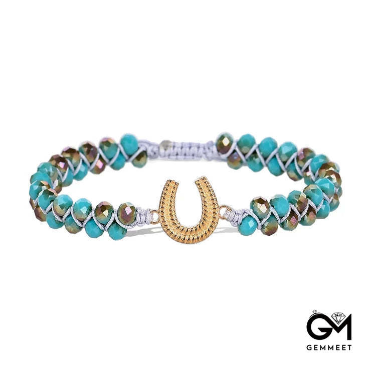 Lucky Horseshoe Turquoise Healing Bracelet