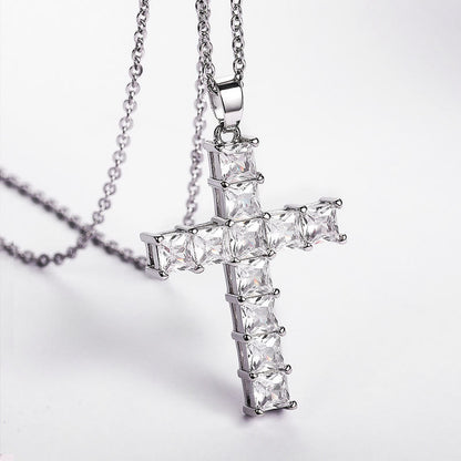 Zircon Cross Necklace