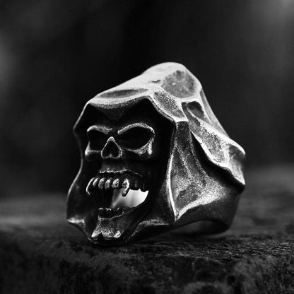 Men's Punk Death Skull Ring