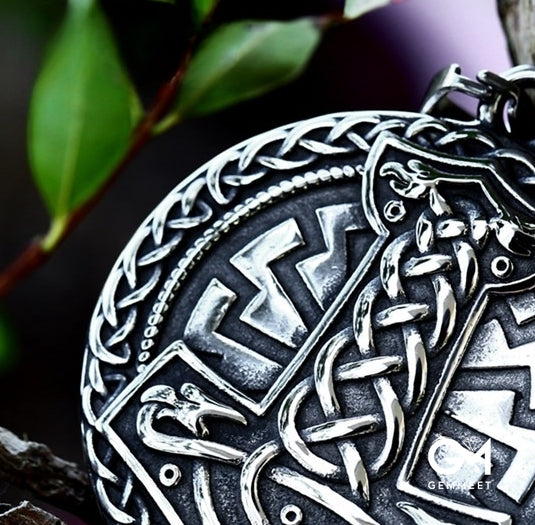 Viking Odin Thor's Hammer titanium steel pendant