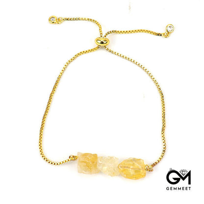 Crystal Gold Adjustable Bracelet