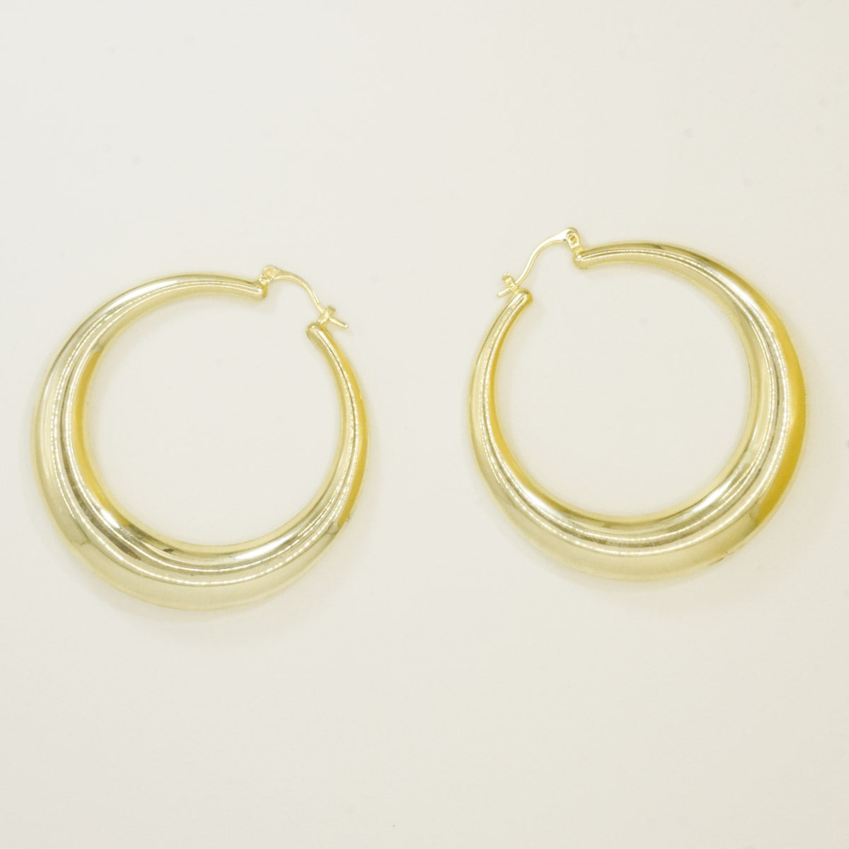 Chunky Big Gold Hoop Earrings