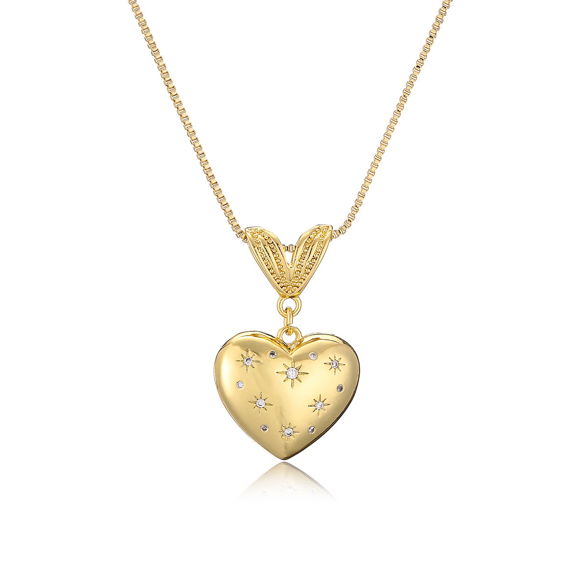 Unique Design Heart Pendant Necklace