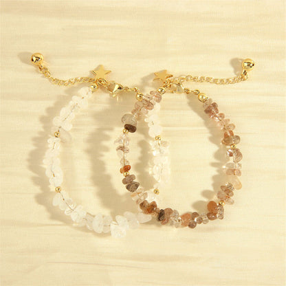 Bohemian Colored Stone Irregular Design Summer String Jewelry