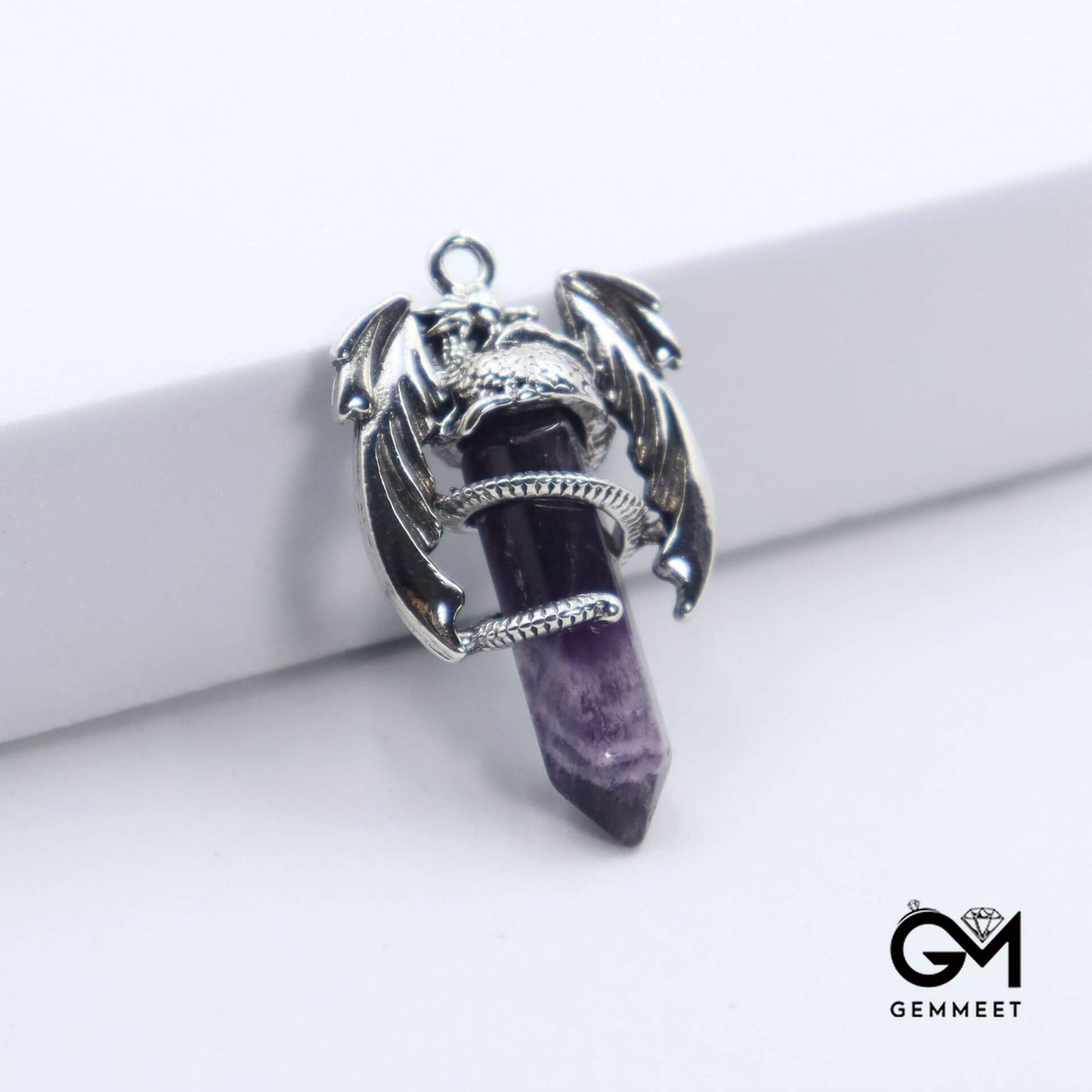 Healing Crystal Dragon Pendant